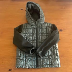 Kids green Marmot lightweight coat.